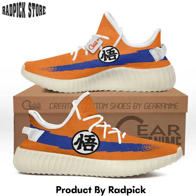 Goku kanji yeezy shoes anime sneakers  rp606060